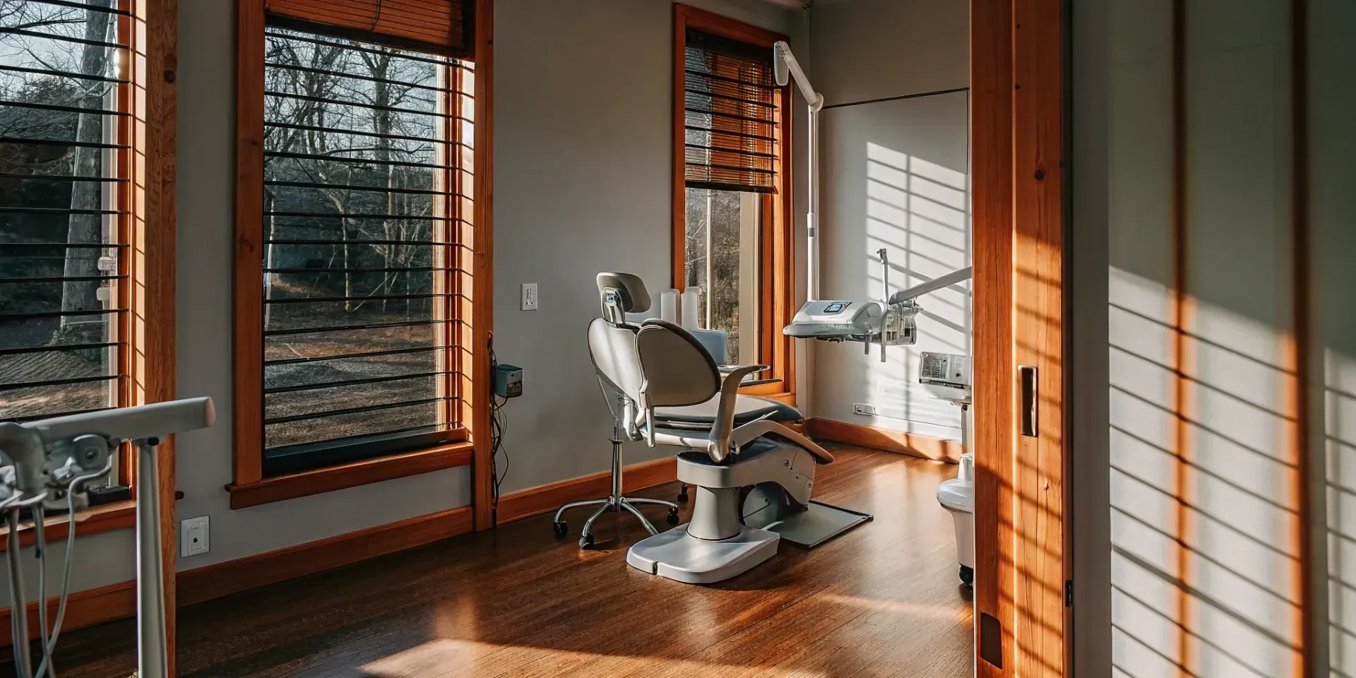 Dental implant consultation room at Lowell Family Dental Practice serving Southern New Hampshire patients
