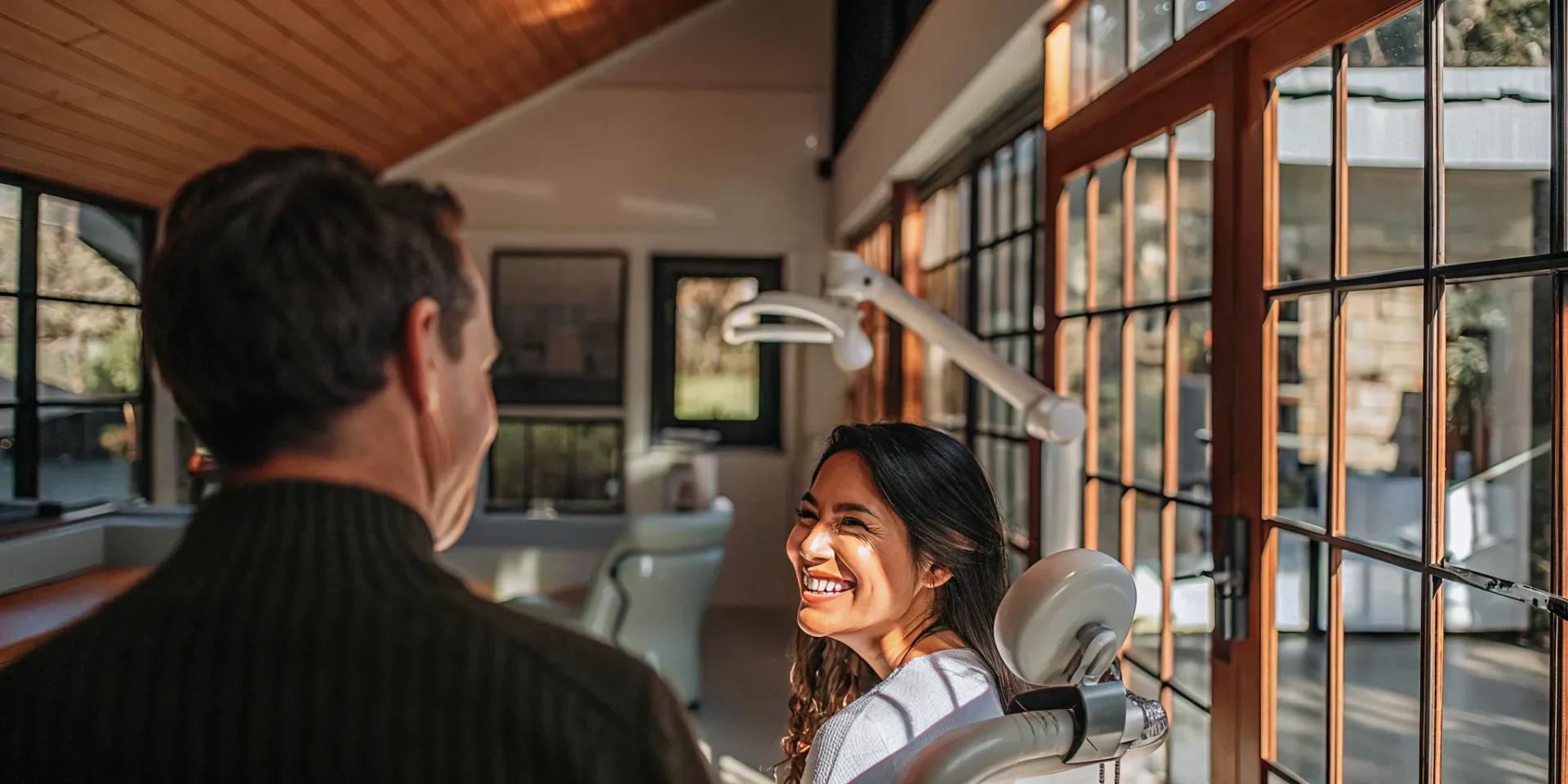 Smile makeover consultation at a modern dental office in Lowell